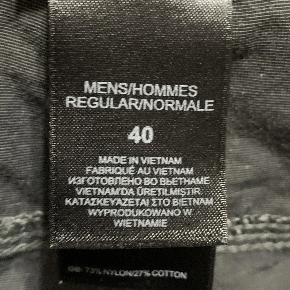 North Face Cargo Shorts Mens 40 Gray Nylon Cotton Outdoor‎ Hiking Zip Off Flaw